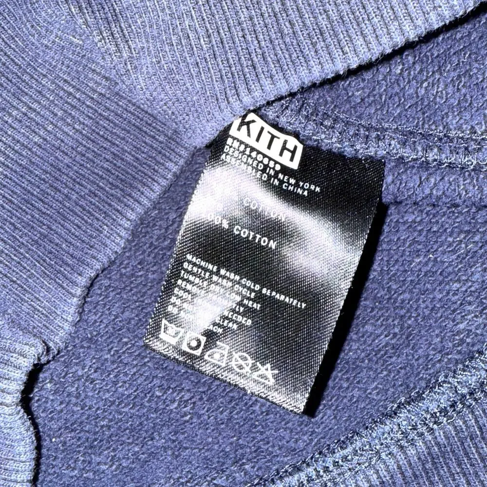 KITH 2016 Navy Original Box Logo Pullover Hoodie Men’s S - Designer Rare Preppy - Picture 11 of 16